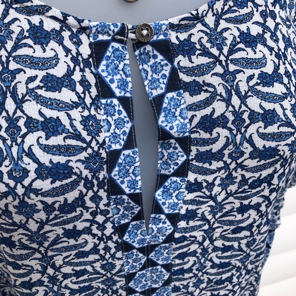 Lucky Brand Women's Blue Floral Blouse - Picture 7 of 11